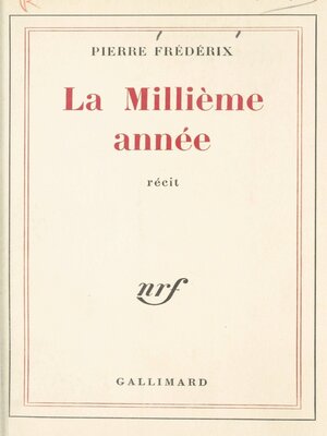 cover image of La millième année
